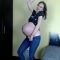 Mila Mi – Very Pregnant Girl in Very Tight Jeans